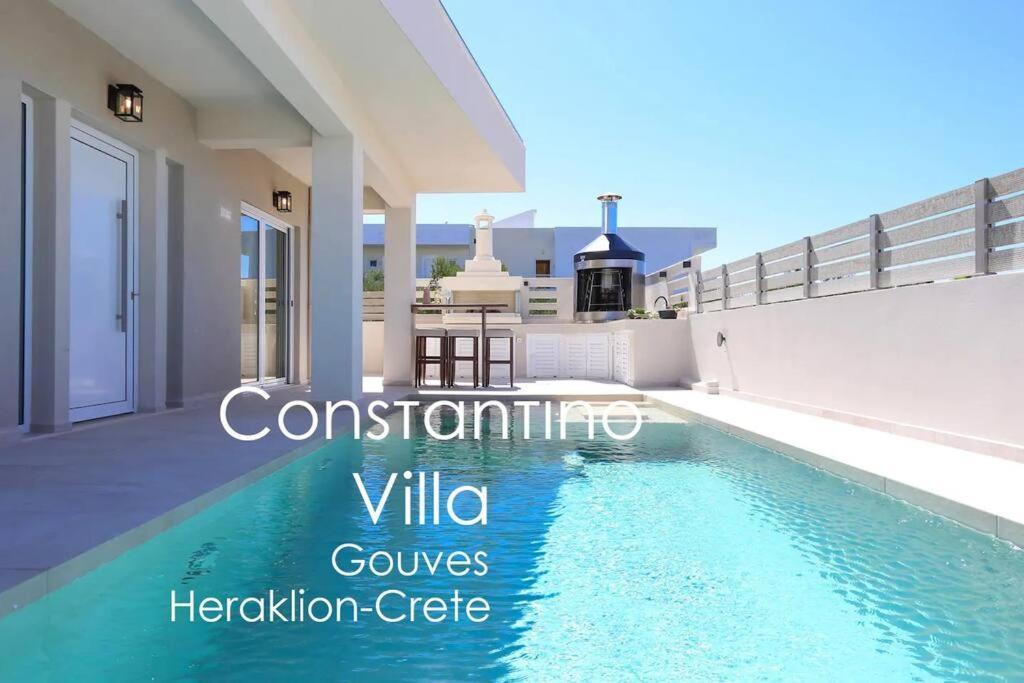 Villa Constantino With Heated Pool Kato Gouves Exterior photo