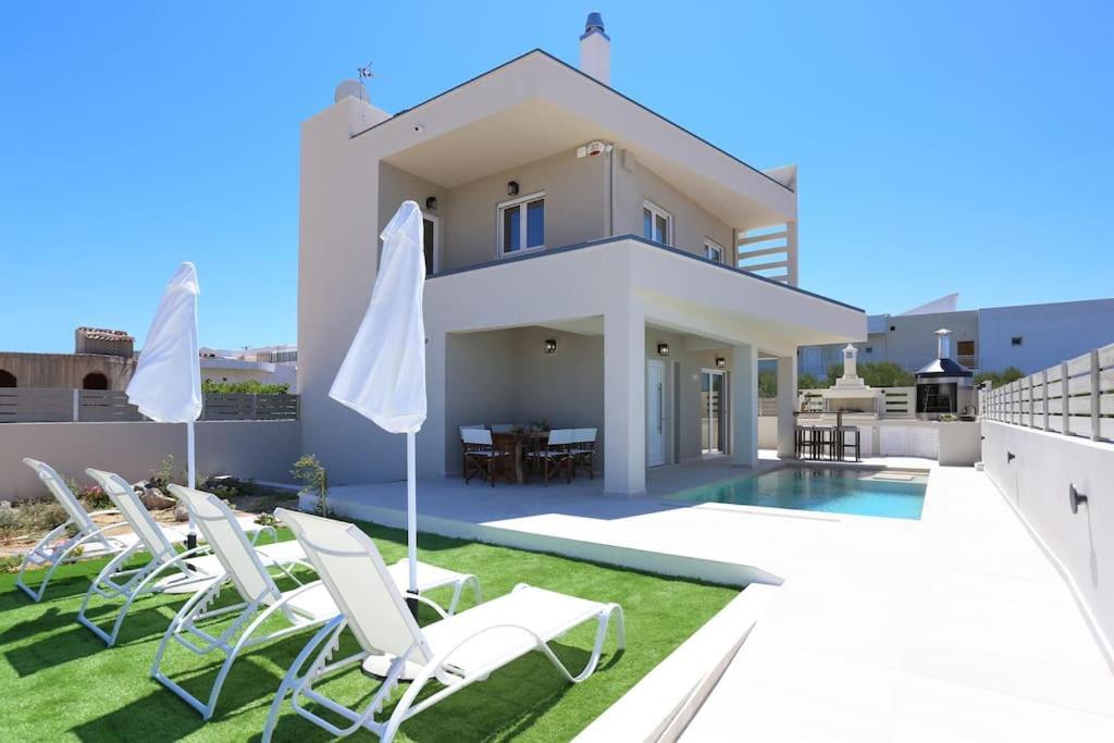 Villa Constantino With Heated Pool Kato Gouves Exterior photo